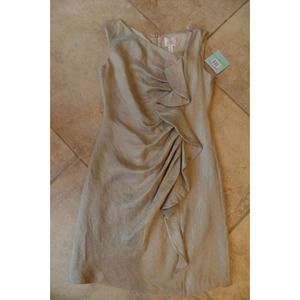 SUZI CHIN MAGGY BOUTIQUE Metallic Cocktail Dress 8